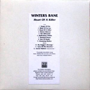 Winters Bane - Heart Of A Killer Promo - CD